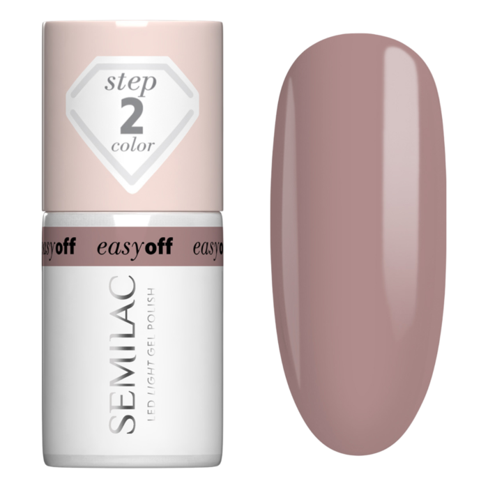 Semilac Lakier do paznokci Easy Off, L13 Mocha Cream