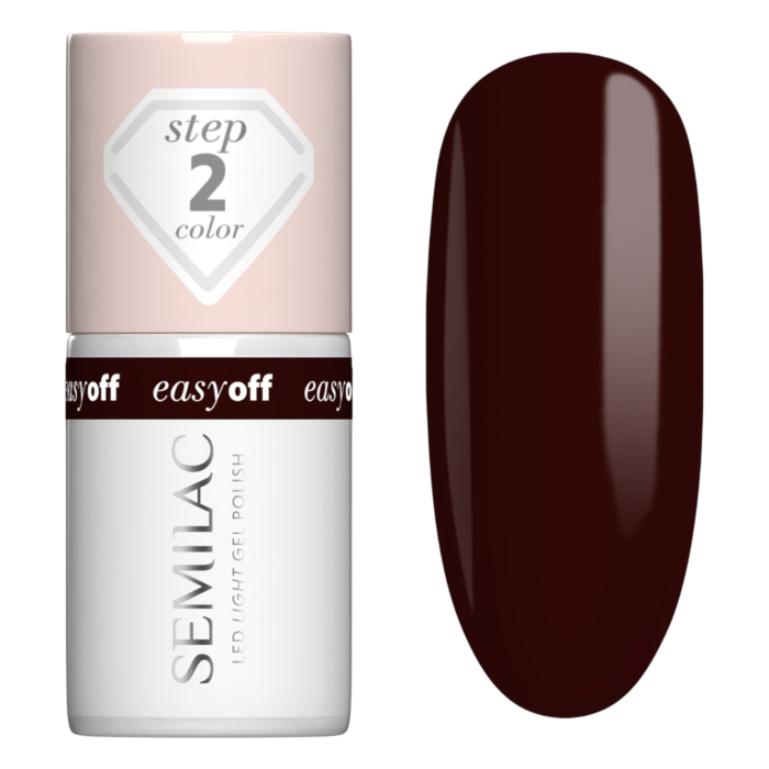 Semilac Lakier do paznokci Easy Off, L20 Marrom Choco 