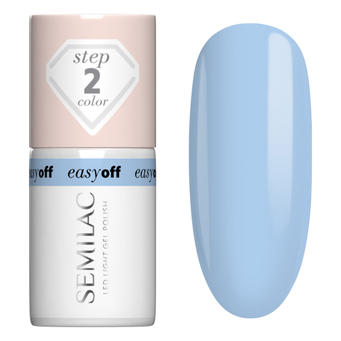 Semilac Lakier do paznokci Easy Off, L15 Azul Blue