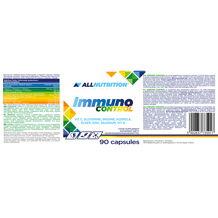 Allnutrition Immuno Control Kapsułki