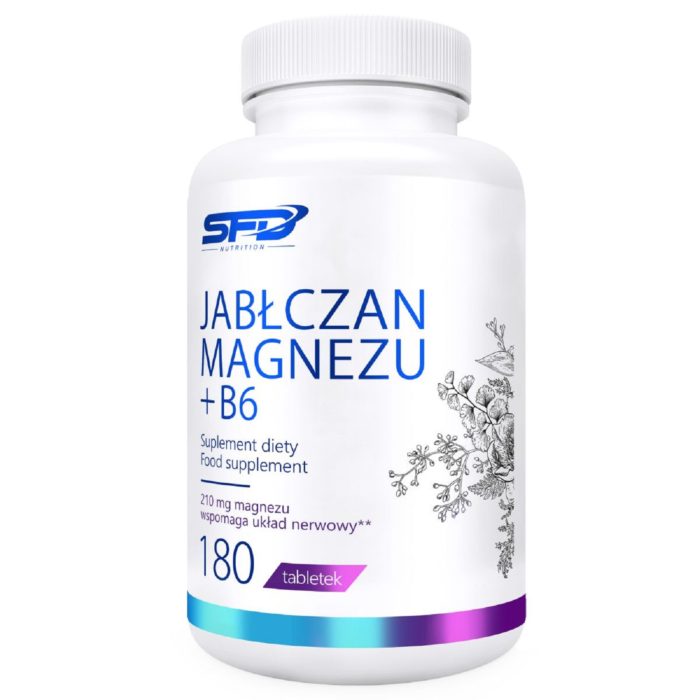 SFD Jabłczan Magnezu+ B6, 180 tabletek
