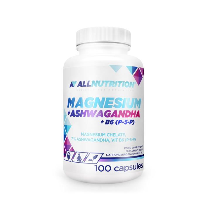Allnutrition  Magnesium +Ashwagangha+B6(P-5-P) Kapsułki