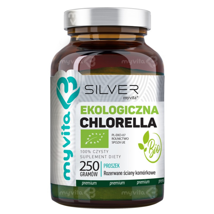 Chlorella Bio Proszek Silver Pure 100% 100 g