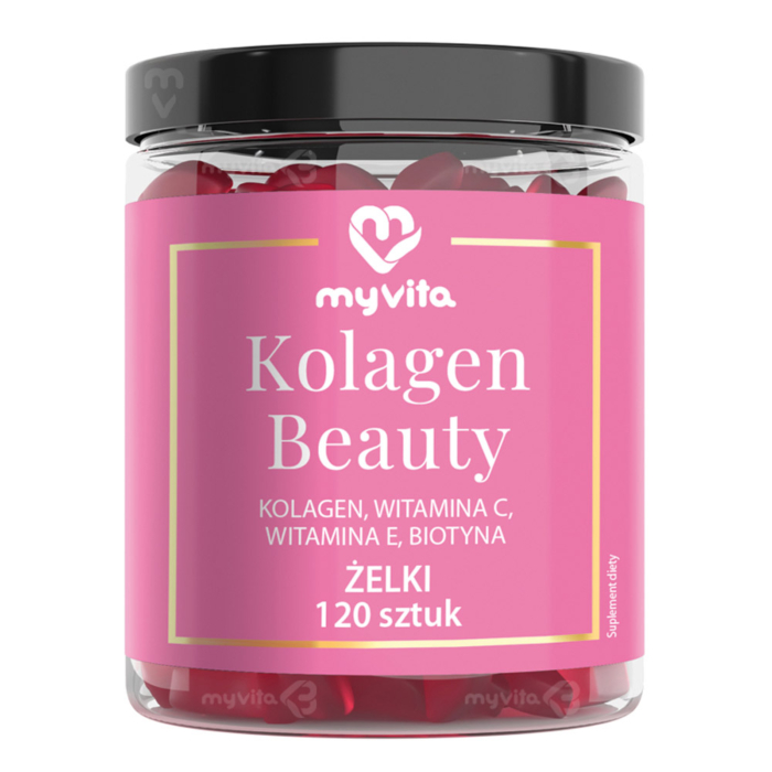 MyVita Kolagen Beauty Żelki naturalne, 120 szt.
