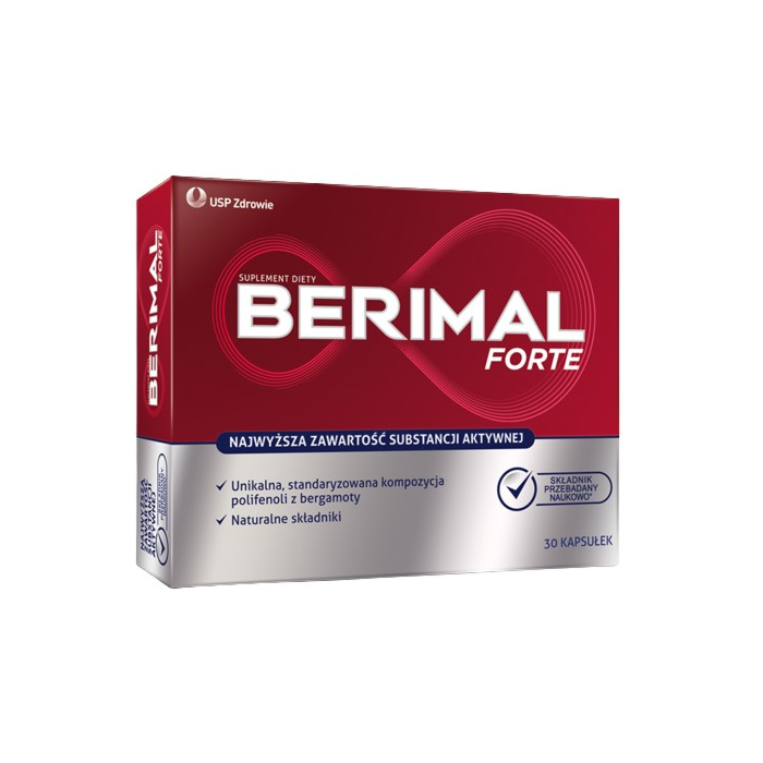Berimal Forte, Preparat na utrzymanie prawidłowego poziomu cholesterolu, Kapsułki