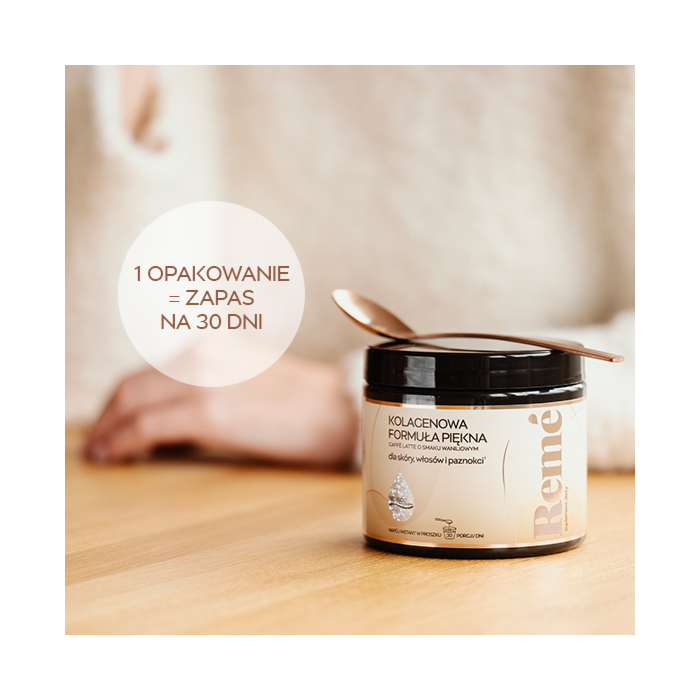 Reme Kolagenowa Formuła Piękna Caffe Latte o Smaku Waniliowym Proszek 150 g