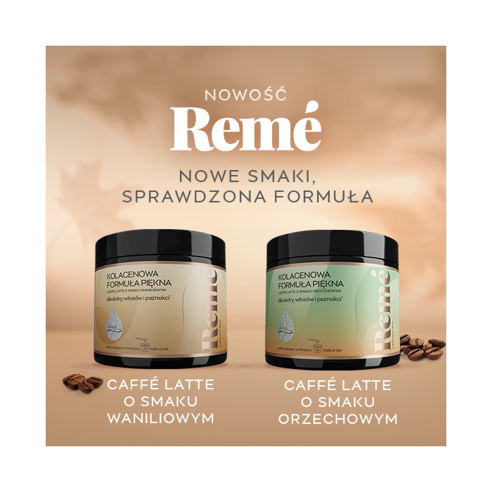 Reme Kolagenowa Formuła Piękna Caffe Latte o Smaku Waniliowym Proszek 150 g