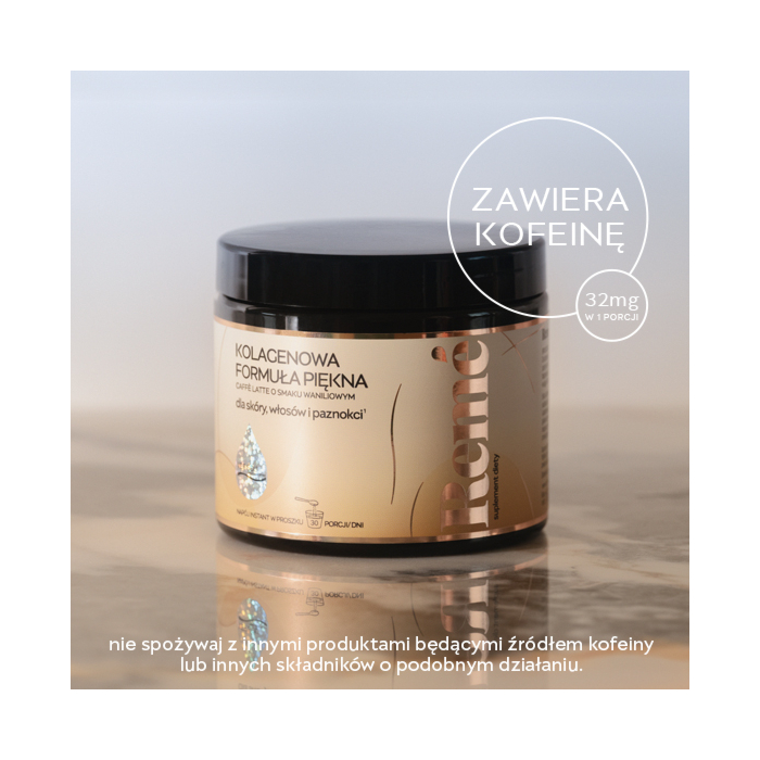 Reme Kolagenowa Formuła Piękna Caffe Latte o Smaku Waniliowym Proszek 150 g