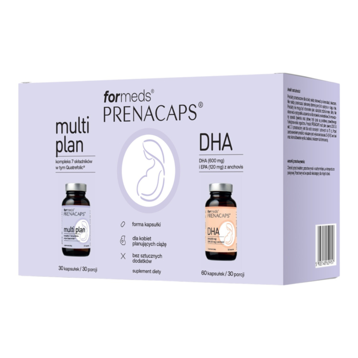 Formeds Prenacaps Multiplan + DHA Multiplan Kapsułki, 30+60 szt.