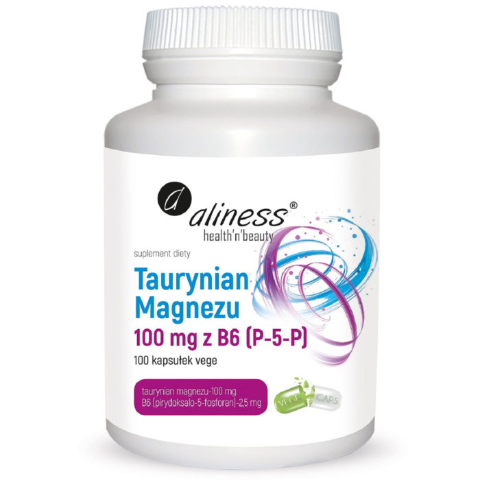 Aliness Taurynian Magnezu 100 mg BG, kapsułki