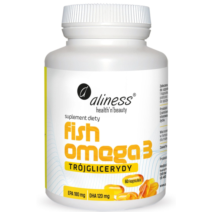 Aliness Fish Omega 3 Trójglicerydy 180/120 mg , kapsułki