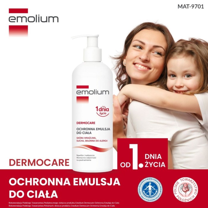 Emolium Dermocare Ochronna emulsja do ciała, 400 ml