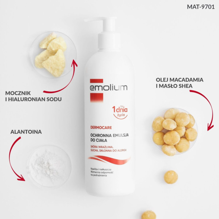 Emolium Dermocare Ochronna emulsja do ciała, 400 ml