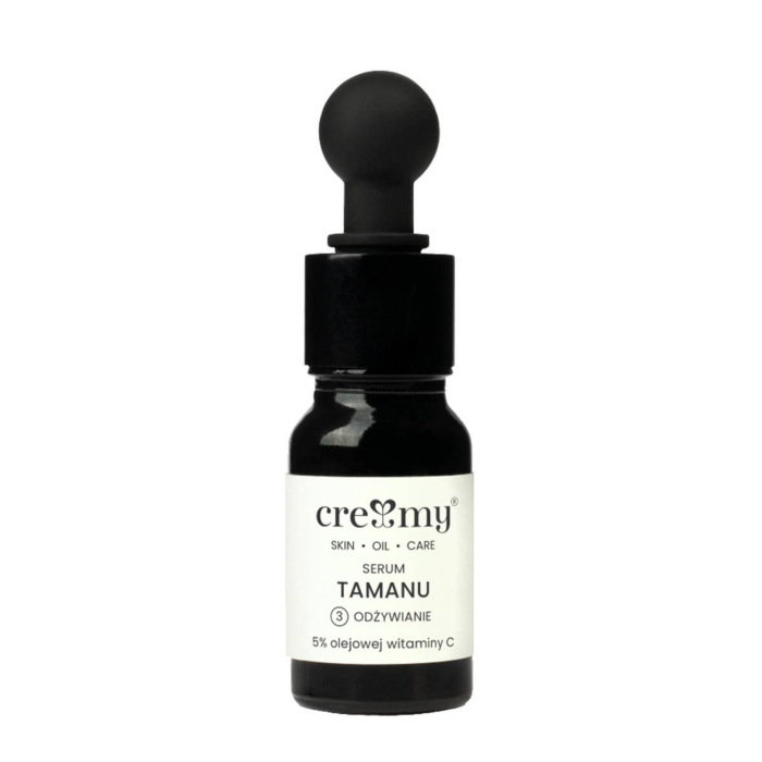 Creamy Tamanu Wygładzające serum olejowe do twarzy z wit. C 5% 10 ml