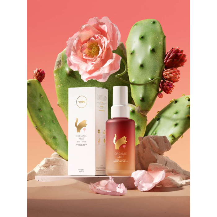 Yope Organic Mist Hydrolat, Róża + Kaktus 