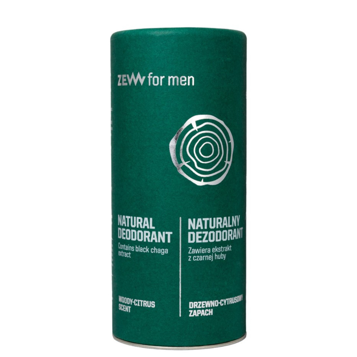 ZEW For Men Deo Naturalny dezodorant w sztyfcie z czarną hubą, 30 ml