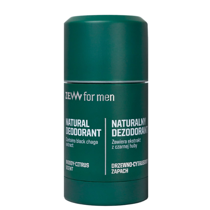 ZEW For Men Deo Naturalny dezodorant w sztyfcie z czarną hubą, 30 ml