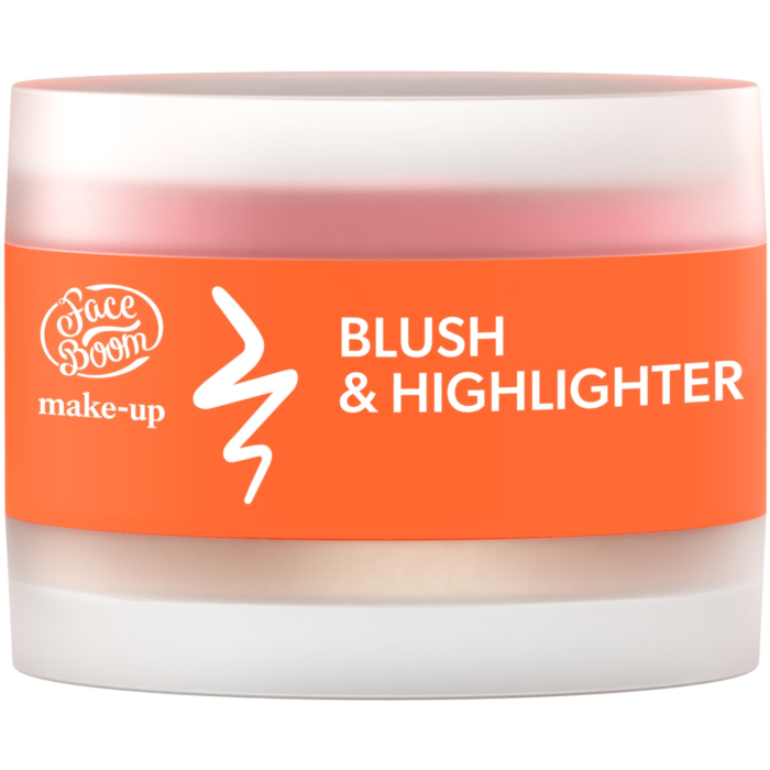 Face Boom Make-Up Duo Blush & Highlighter, 01 Peach