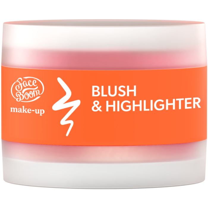 Face Boom Make-Up Duo Blush & Highlighter, 02 Pink