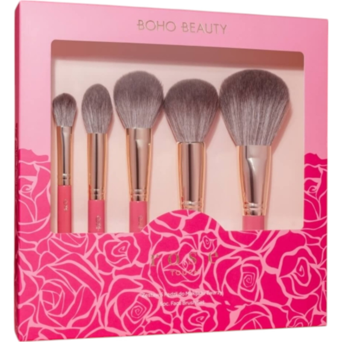 Boho Beauty Rose Touch Zestaw 5-ciu pędzli do twarzy