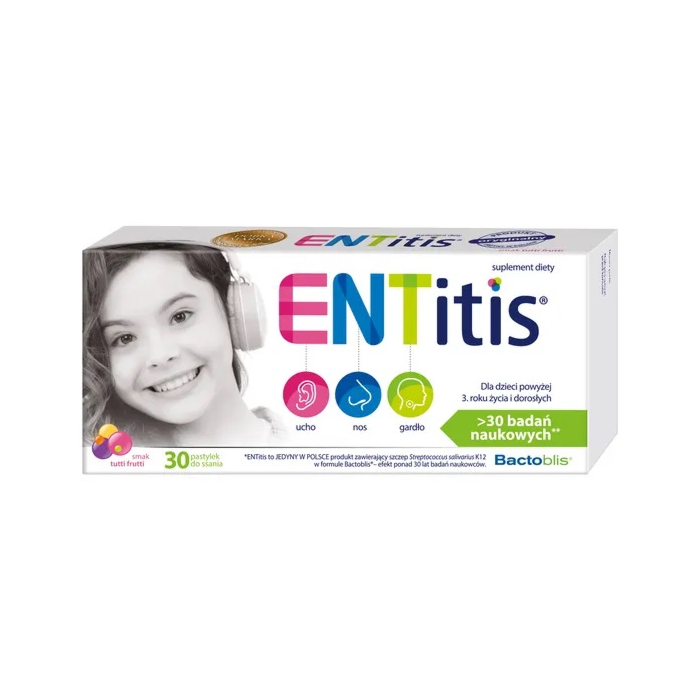 Entitis Pastylki do ssania Smak Tutti Frutti 