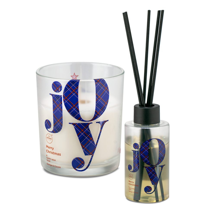 Aroma Home Christmas Joy Box Orange & Cloves (świeca  + patyczki )