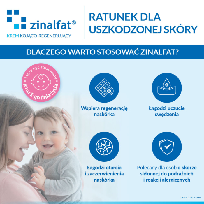 Zinalfat, Krem kojąco-regenerujący