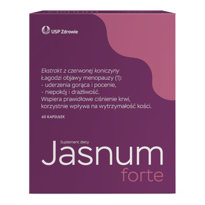 Jasnum Forte Suplement diety na objawy menopauzy Kapsułki, 60 szt.