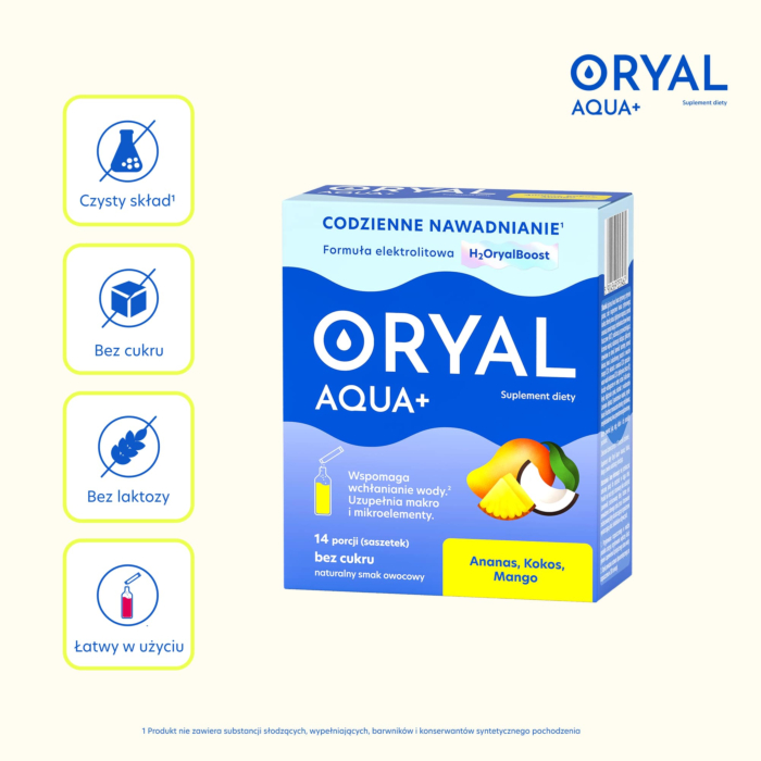 Oryal Aqua + Ananas, Kokos, Mango, saszetki