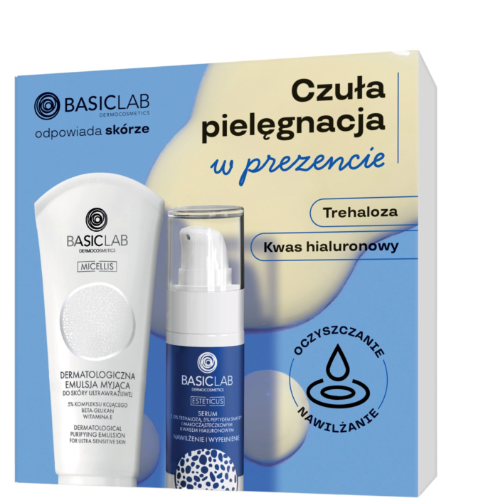 Basiclab Zestaw: Serum Nawilżenie i Wypełnienie 30ml + Emulsja myjąca 100ml