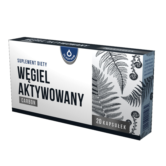 Węgiel Aktywowany Carbon, kapsułki 20 szt.