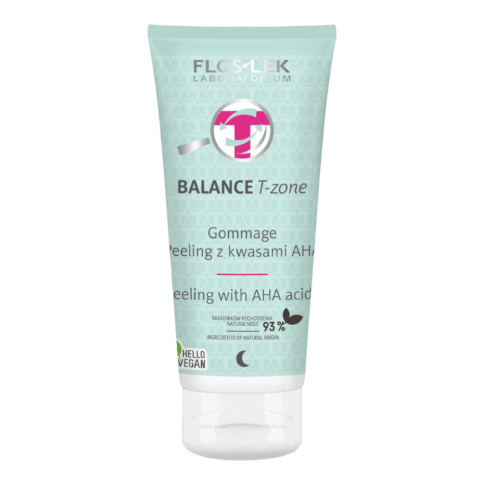 FLOSLEK LABORATORIUM BALANCE T-zone Gommage Peeling z kwasami AHA, 125 ml