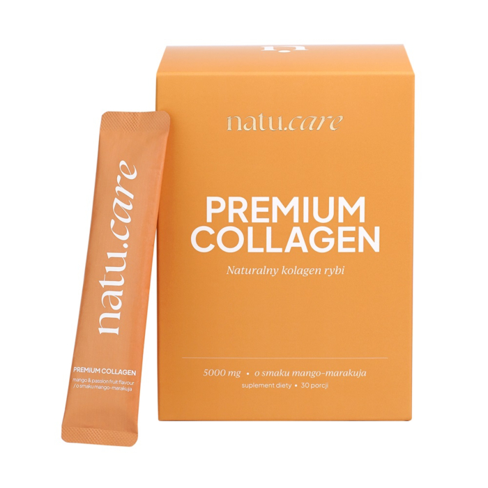 Natu.Care Premium Collagen, Mango-Marakuja 5000 mg, proszek, 30 sasz.