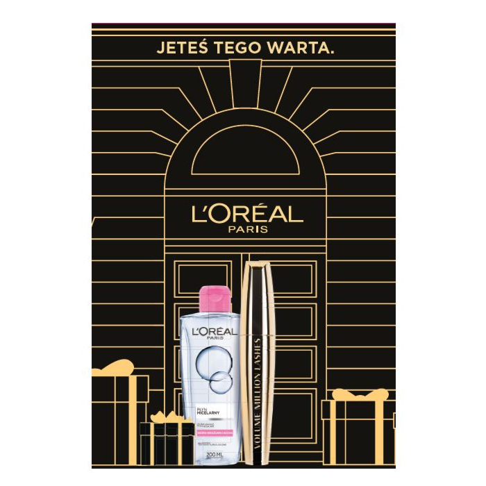 Loreal Zestaw kosmetyków, Maskara Volume Million Lashes + Płyn micelarny 