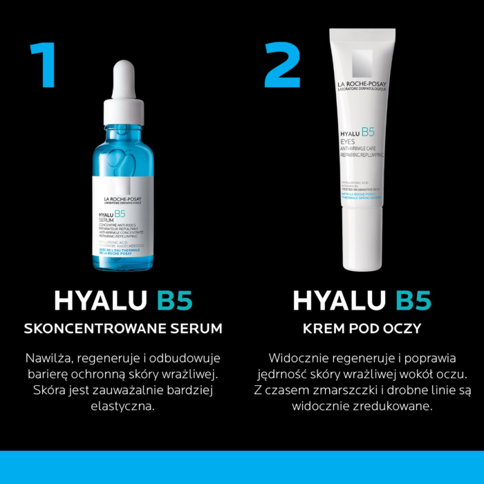 La Roche-Posay Hyalu B5 Zestaw prezentowy, Serum + Krem pod oczy