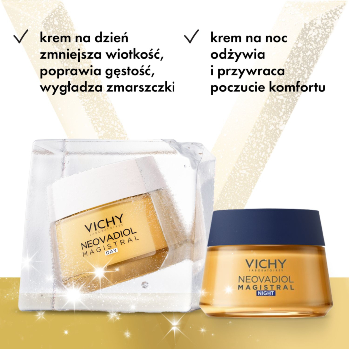 Vichy Neovadiol Magistral Zestaw: odżywczy i redukujący wiotczenie krem na dzień + odżywczy i modelujący owal twarzy krem na noc
