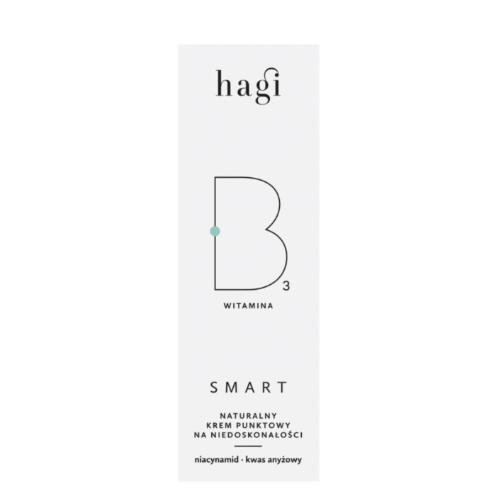 Hagi Smart B - Naturalny krem punktowy na niedoskonałości do cery tłustej i trądzikowej 15ml