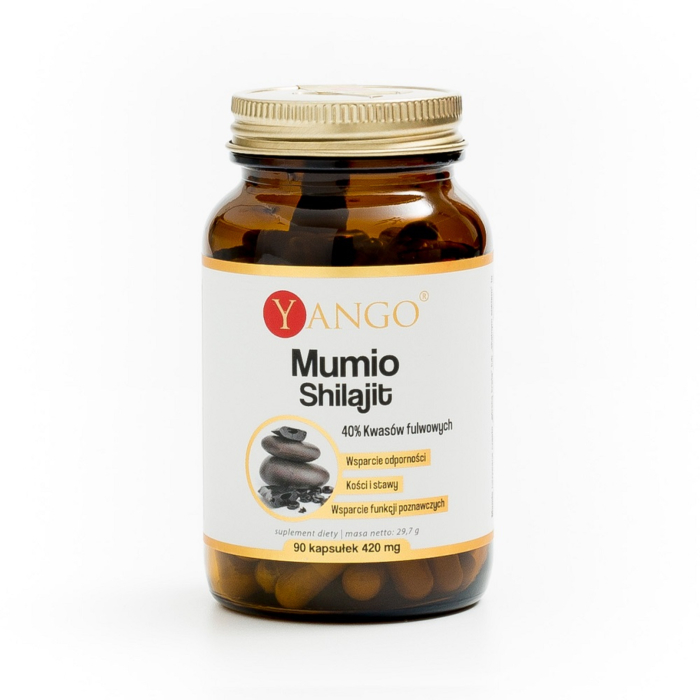 Yango Mumio Shilajit 40% Kwasów fulwowych Kapsułki