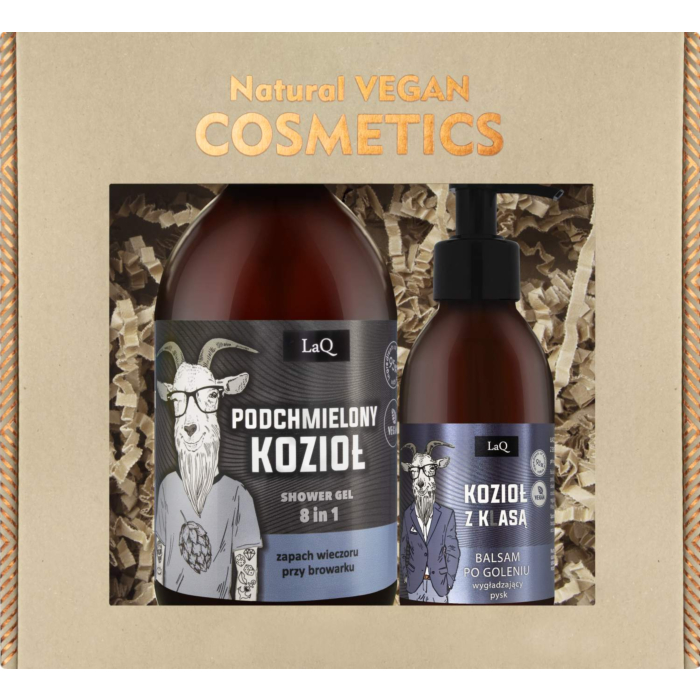 Laq Zestaw Kozioł z klasą: Żel 500 ml + Balsam po goleniu 150 ml