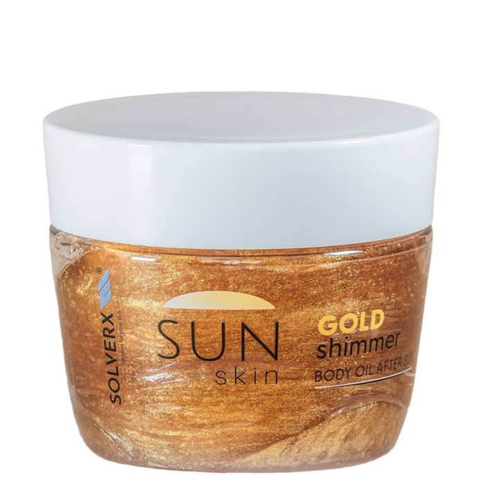Solverx Sun Skin Gold Shimmer Olejek rozświetlający po opalaniu 100ml