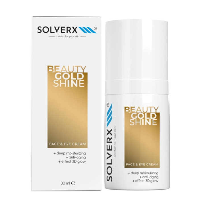 Solverx Beauty Gold Shine Krem do twarzy i pod oczy 