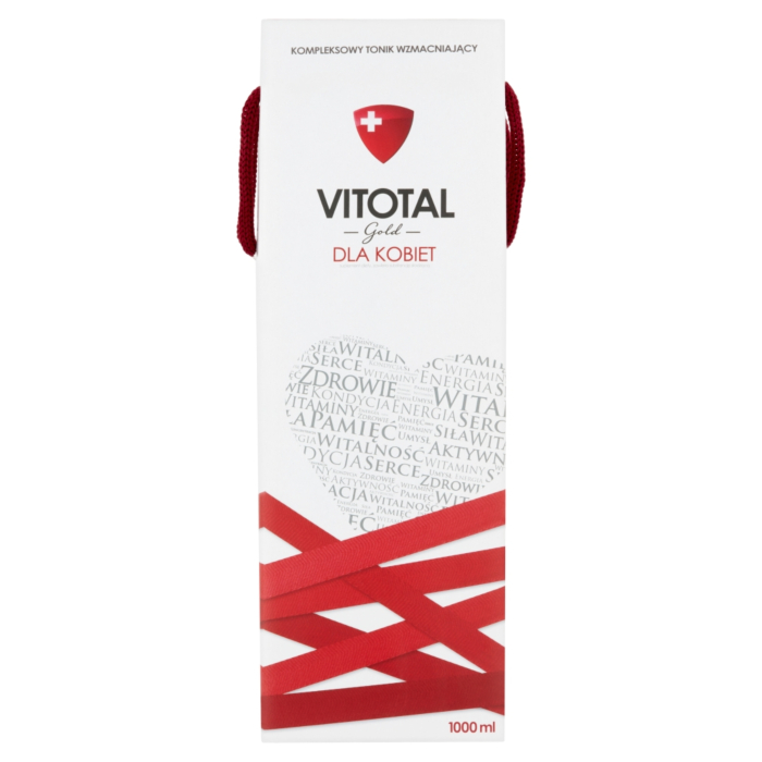 Vitotal Gold dla Kobiet, Tonik z witaminami i wyciągami roślinnymi