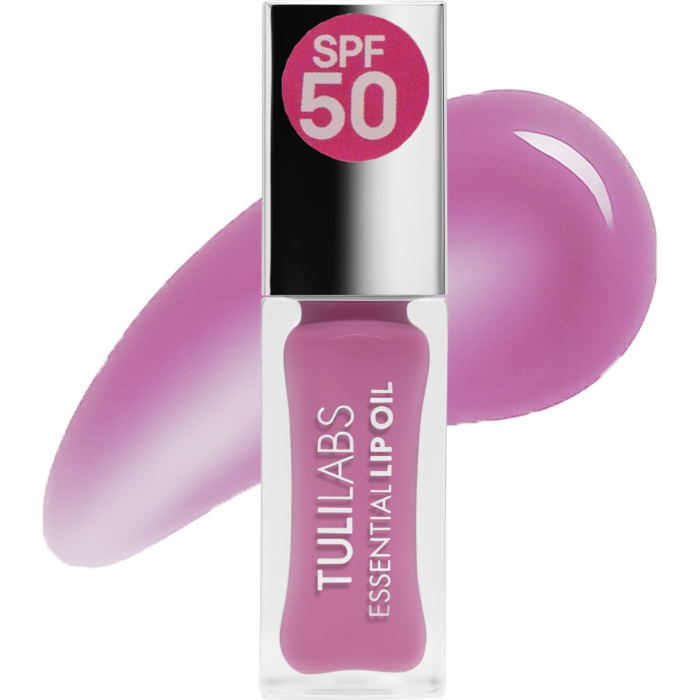 Tuli Labs Essential Lip Oil, Olejek do pielęgnacji ust SPF50, Wonder Pink 