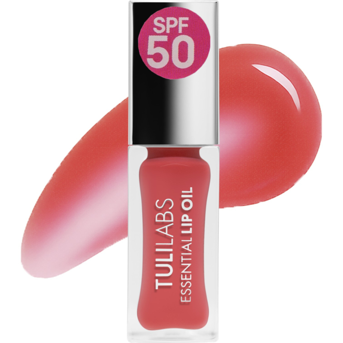 Tuli Labs Essential Lip Oil, Olejek do pielęgnacji ust SPF50, Cold Latte