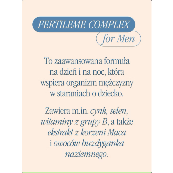 Health Labs FertileMe Complex For Men 30 Kaps.+ 30 Sasz.
