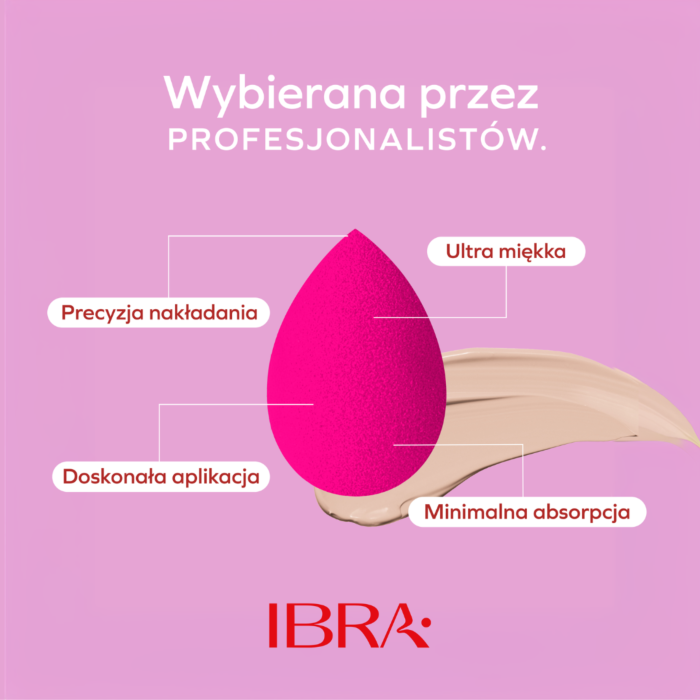 IBRA Blender Sponge Pink 1szt