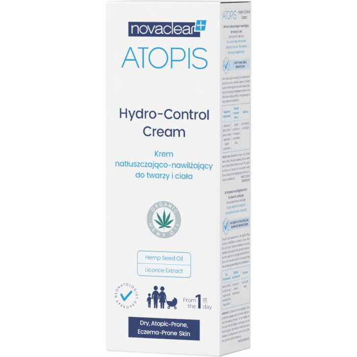 Novaclear Atopis Hydro-Control Natłuszczająco-nawilżający krem do twarzy i ciała, 100 ml