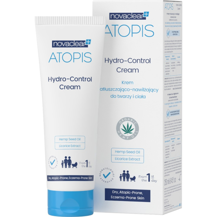 Novaclear Atopis Hydro-Control Natłuszczająco-nawilżający krem do twarzy i ciała, 250 ml