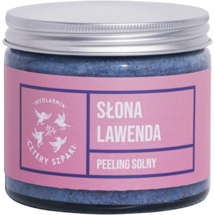 Mydlarnia Cztery Szpaki Peeling solny do ciała, Słona Lawenda