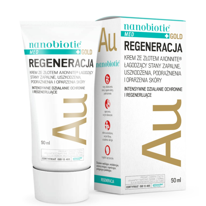 Nanobiotic Gold Skin Repair Krem Ze Złotem Axonnite 50 ml